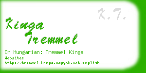 kinga tremmel business card